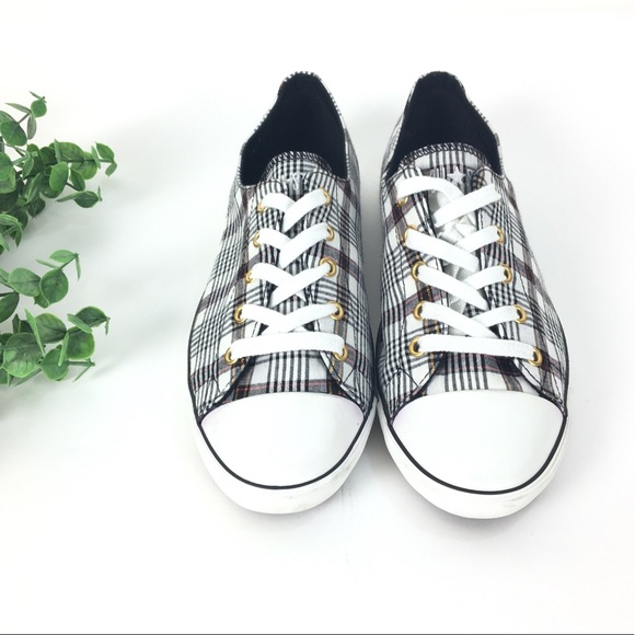 women's plaid converse shoes